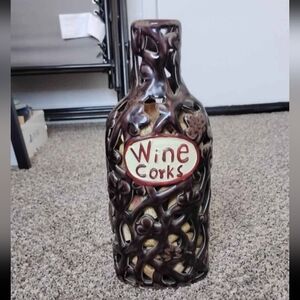 Kirklands Brown Wine Cork Holder